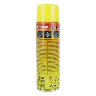 HERIOS 500 Ml Tire Coating Cleaner Polish Tire Shine Spray No Foam Type